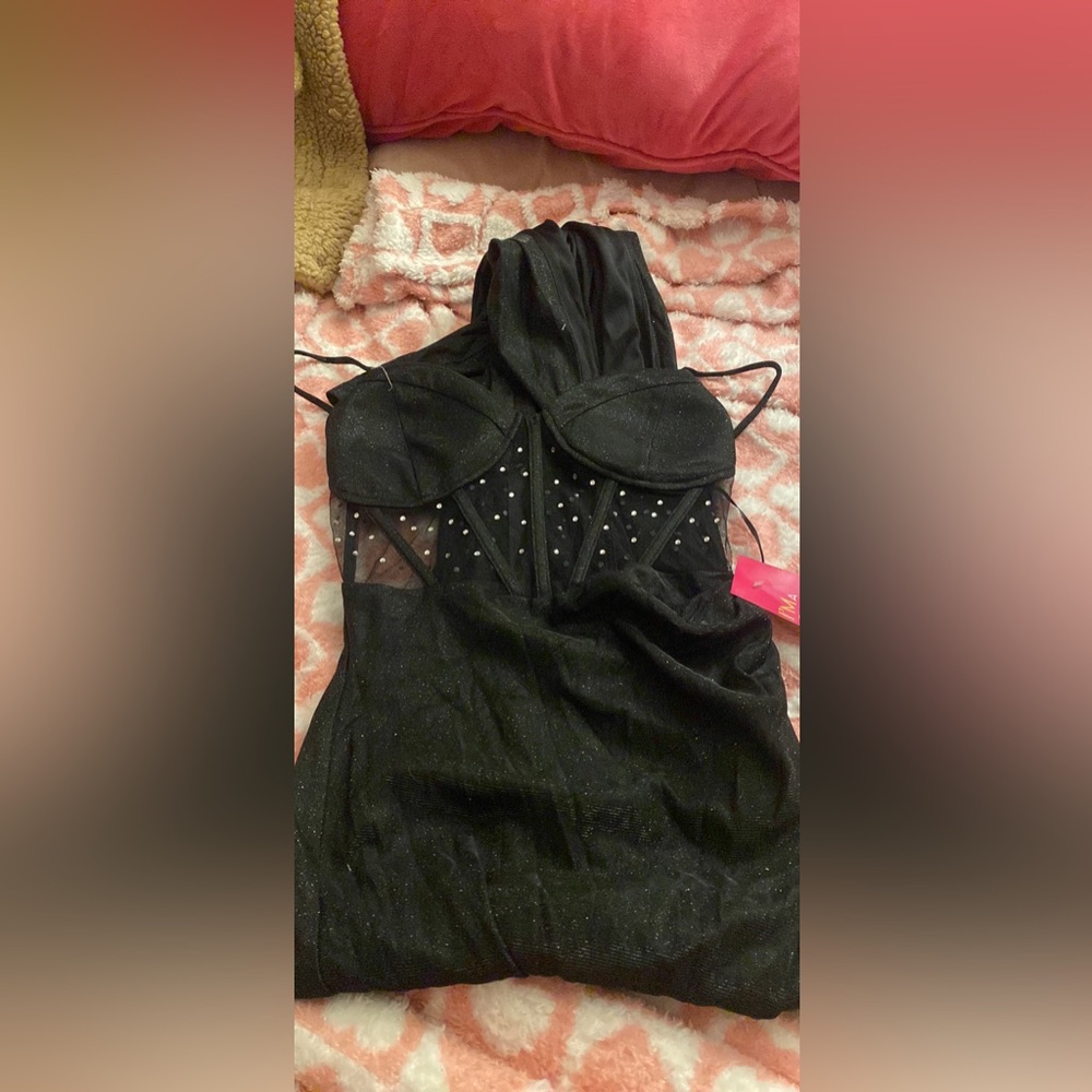 Black sparkly formal dress